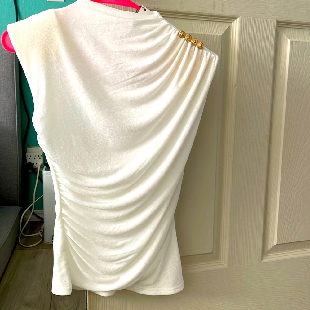 Elegant White Women's Top